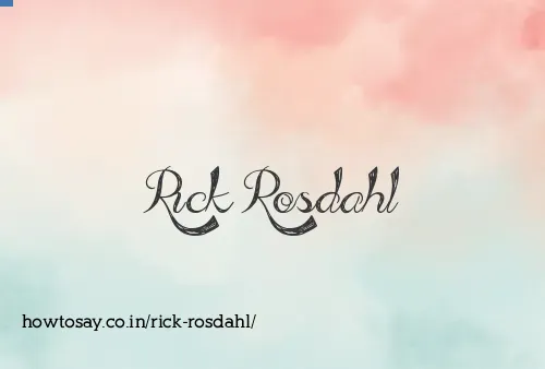 Rick Rosdahl