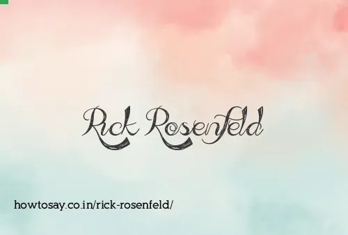 Rick Rosenfeld