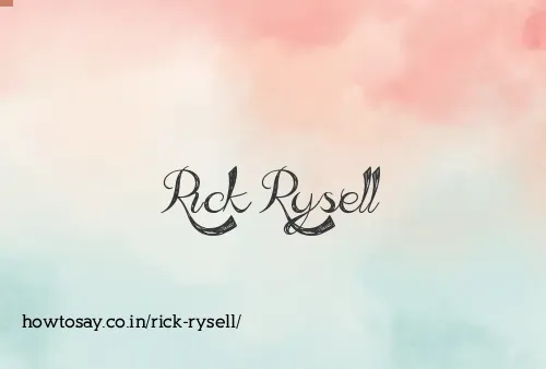 Rick Rysell