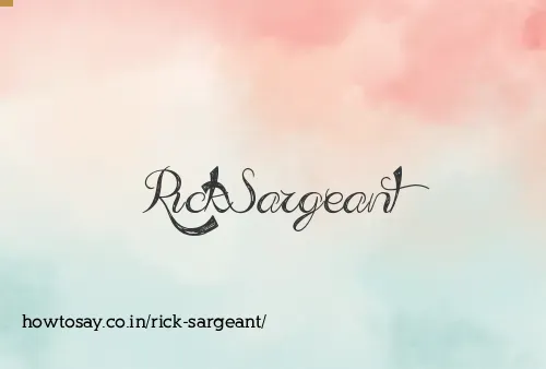 Rick Sargeant