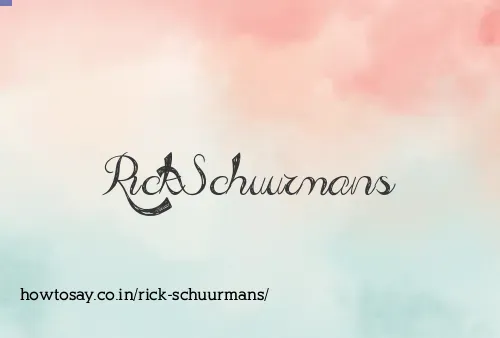 Rick Schuurmans