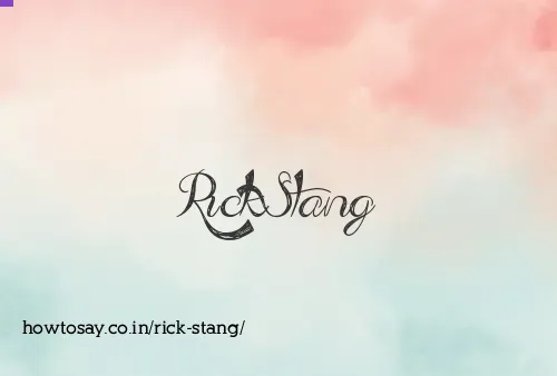 Rick Stang