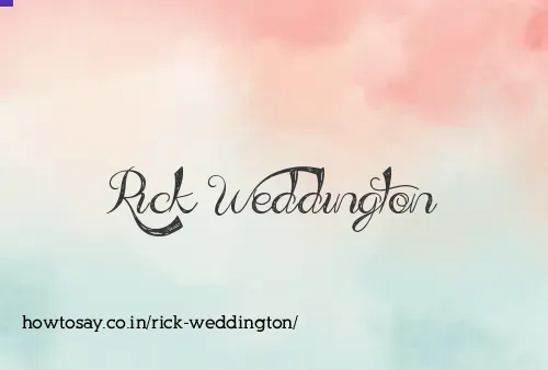 Rick Weddington