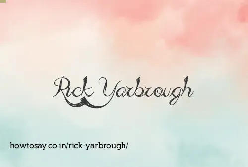 Rick Yarbrough