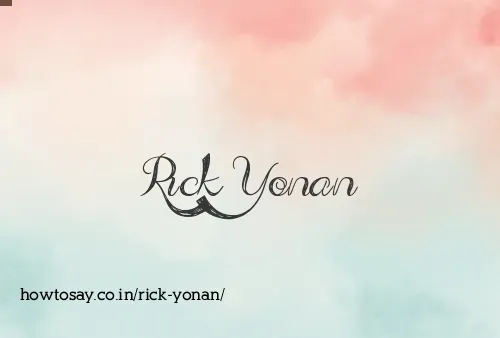 Rick Yonan