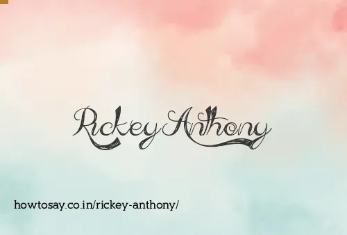Rickey Anthony