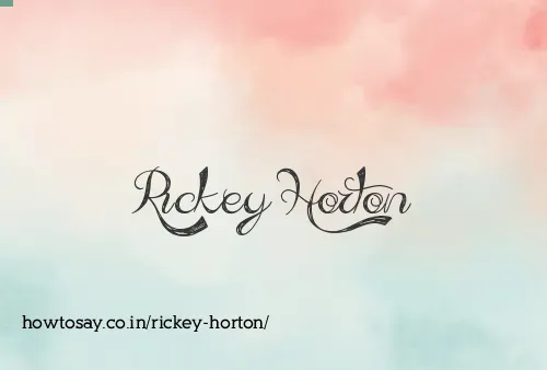 Rickey Horton