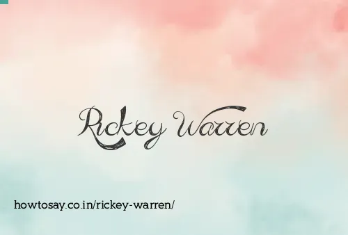 Rickey Warren