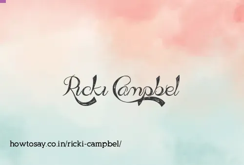 Ricki Campbel