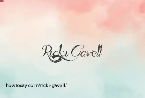 Ricki Gavell