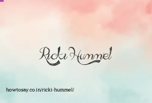Ricki Hummel