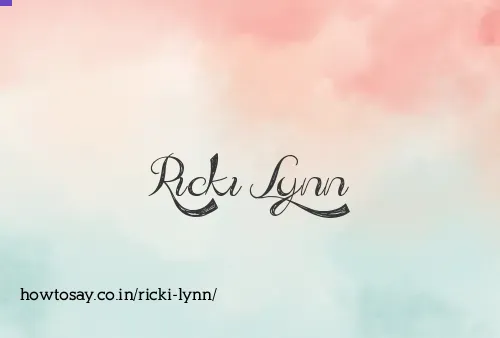 Ricki Lynn