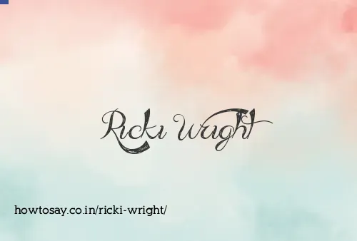 Ricki Wright