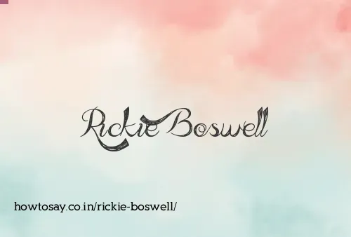 Rickie Boswell
