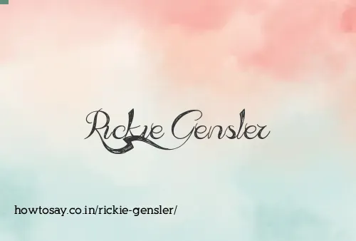 Rickie Gensler