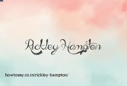 Rickley Hampton