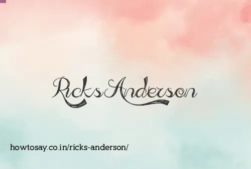 Ricks Anderson