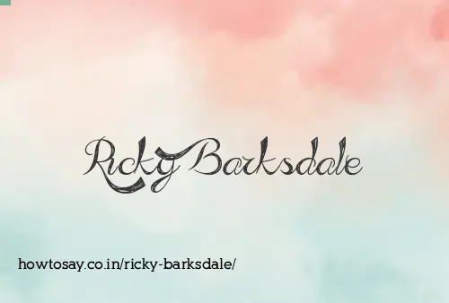 Ricky Barksdale
