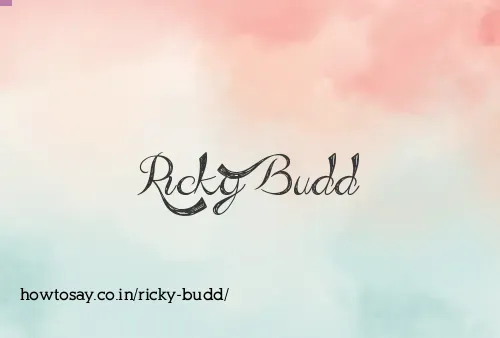 Ricky Budd