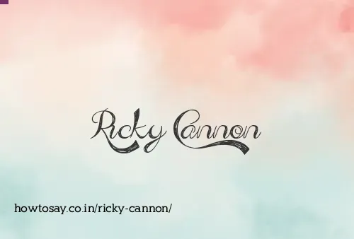 Ricky Cannon