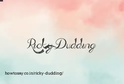 Ricky Dudding