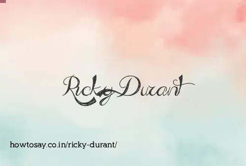Ricky Durant