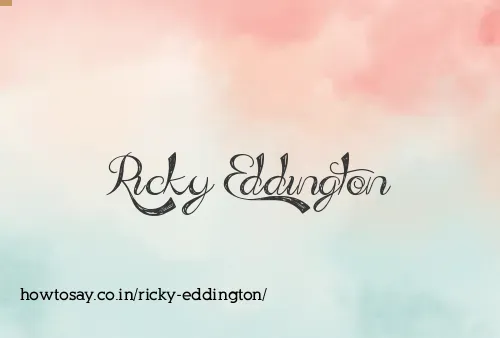 Ricky Eddington