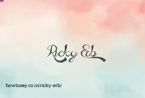 Ricky Erb