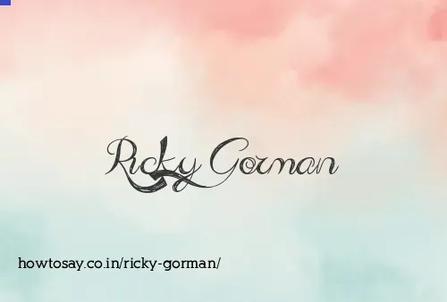 Ricky Gorman