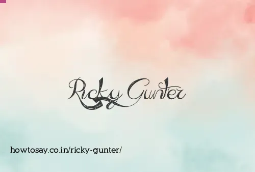Ricky Gunter