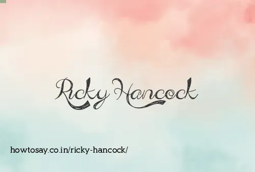 Ricky Hancock