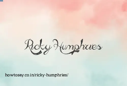 Ricky Humphries