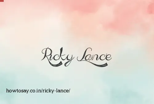 Ricky Lance