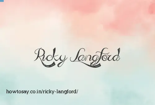 Ricky Langford