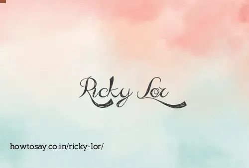 Ricky Lor