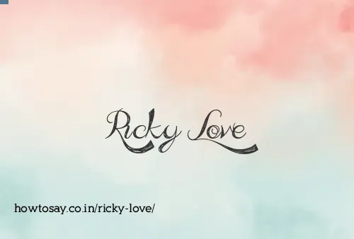 Ricky Love