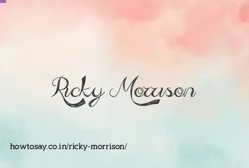 Ricky Morrison