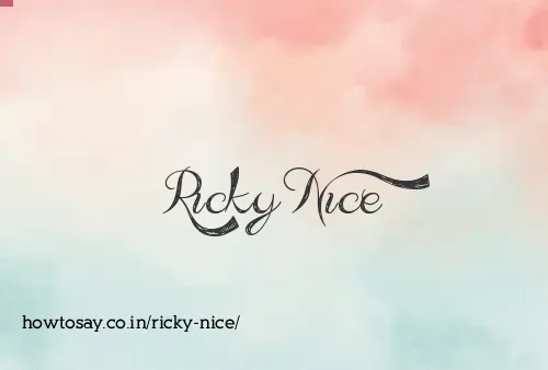 Ricky Nice