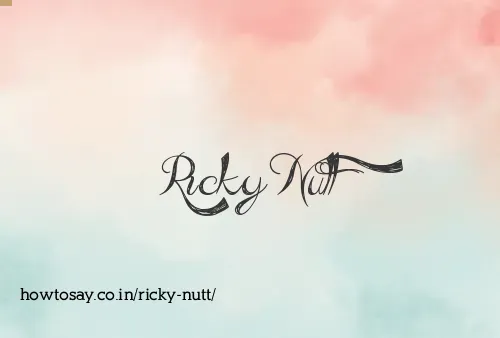 Ricky Nutt