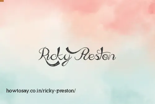 Ricky Preston