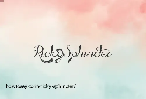 Ricky Sphincter