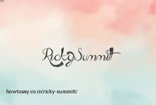 Ricky Summitt