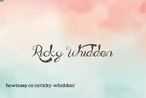 Ricky Whiddon