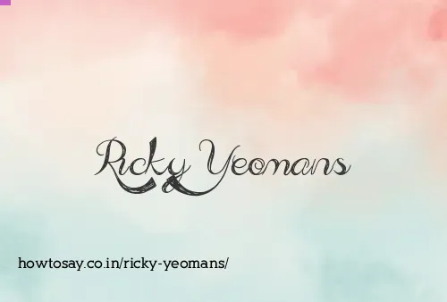 Ricky Yeomans