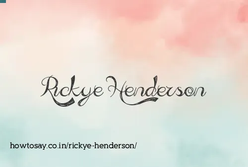 Rickye Henderson