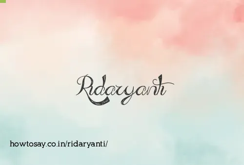Ridaryanti