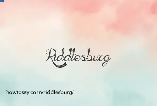 Riddlesburg