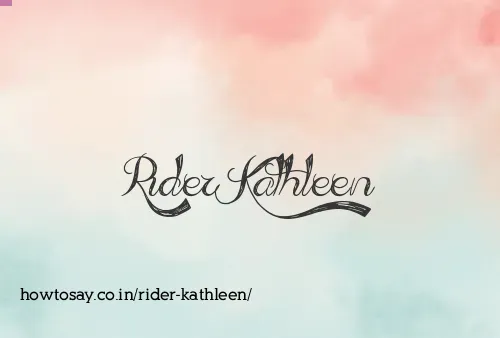 Rider Kathleen
