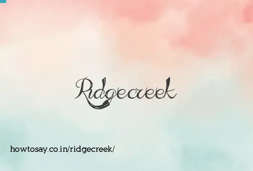 Ridgecreek
