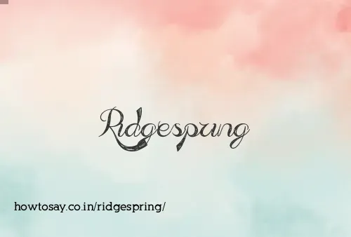 Ridgespring
